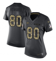 Women's Nike Tampa Bay Buccaneers #80 O. J. Howard Limited Black 2016 Salute to Service NFL Jersey