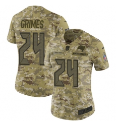 Women's Nike Tampa Bay Buccaneers #24 Brent Grimes Limited Camo 2018 Salute to Service NFL Jersey