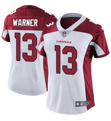 Women's Nike Arizona Cardinals #13 Kurt Warner White Vapor Untouchable Limited Player NFL Jersey