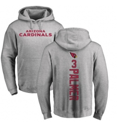 NFL Nike Arizona Cardinals #3 Carson Palmer Ash Backer Pullover Hoodie