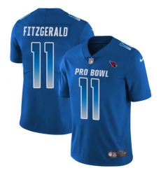 Youth Nike Arizona Cardinals #11 Larry Fitzgerald Limited Royal Blue 2018 Pro Bowl NFL Jersey