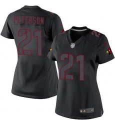 Women's Nike Arizona Cardinals #21 Patrick Peterson Limited Black Impact NFL Jersey