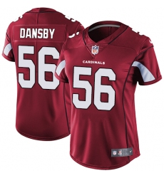 Women's Nike Arizona Cardinals #56 Karlos Dansby Red Team Color Vapor Untouchable Limited Player NFL Jersey