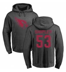 NFL Nike Arizona Cardinals #53 A.Q. Shipley Ash One Color Pullover Hoodie