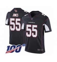 Men's Arizona Cardinals #55 Chandler Jones Black Alternate Vapor Untouchable Limited Player 100th Season Football Jersey