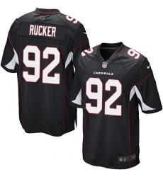 Men's Nike Arizona Cardinals #92 Frostee Rucker Game Black Alternate NFL Jersey