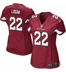 Women's Nike Arizona Cardinals #22 T. J. Logan Game Red Team Color NFL Jersey