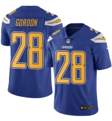 Youth Nike Los Angeles Chargers #28 Melvin Gordon Limited Electric Blue Rush Vapor Untouchable NFL Jersey