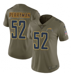 Women's Nike Los Angeles Chargers #52 Denzel Perryman Limited Olive 2017 Salute to Service NFL Jersey