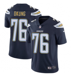 Youth Nike Los Angeles Chargers #76 Russell Okung Navy Blue Team Color Vapor Untouchable Limited Player NFL Jersey