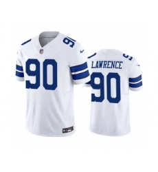 Men's Nike Dallas Cowboys #90 Demarcus Lawrence White 2023 F.U.S.E. Vapor Limited Stitched Football Jersey
