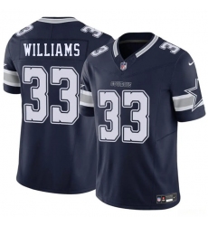 Men's Dallas Cowboys #33 Javonte Williams Navy 2025 F.U.S.E. Vapor Untouchable Limited Football Stitched Jersey