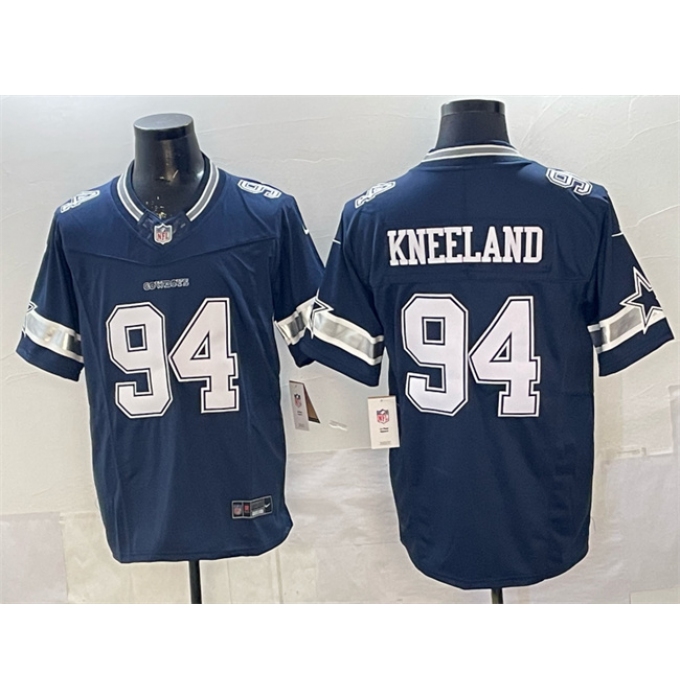 Men's Dallas Cowboys #94 Marshawn Kneeland Navy F.U.S.E. Vapor Limited Stitched Football Jersey
