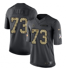Youth Nike Dallas Cowboys #73 Larry Allen Limited Black 2016 Salute to Service NFL Jersey