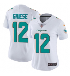 Women's Nike Miami Dolphins #12 Bob Griese White Vapor Untouchable Limited Player NFL Jersey