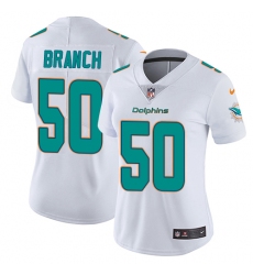 Women's Nike Miami Dolphins #50 Andre Branch White Vapor Untouchable Limited Player NFL Jersey