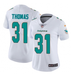 Women's Nike Miami Dolphins #31 Michael Thomas White Vapor Untouchable Limited Player NFL Jersey