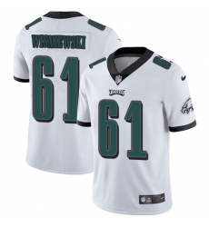 Youth Nike Philadelphia Eagles #61 Stefen Wisniewski White Vapor Untouchable Limited Player NFL Jersey