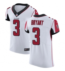 Men's Nike Atlanta Falcons #3 Matt Bryant White Vapor Untouchable Elite Player NFL Jersey