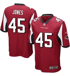 Men's Nike Atlanta Falcons #45 Deion Jones Game Red Team Color NFL Jersey