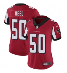 Women's Nike Atlanta Falcons #50 Brooks Reed Red Team Color Vapor Untouchable Limited Player NFL Jersey