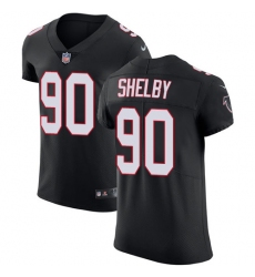 Men's Nike Atlanta Falcons #90 Derrick Shelby Black Alternate Vapor Untouchable Elite Player NFL Jersey