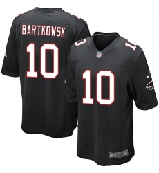 Men's Nike Atlanta Falcons #10 Steve Bartkowski Game Black Alternate NFL Jersey