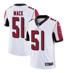 Men's Nike Atlanta Falcons #51 Alex Mack White Vapor Untouchable Limited Player NFL Jersey