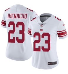 Women's Nike New York Giants #23 Duke Ihenacho White Vapor Untouchable Limited Player NFL Jersey