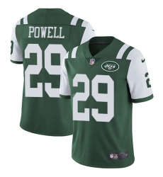 Men's Nike New York Jets #29 Bilal Powell Green Team Color Vapor Untouchable Limited Player NFL Jersey