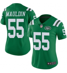 Women's Nike New York Jets #55 Lorenzo Mauldin Limited Green Rush Vapor Untouchable NFL Jersey