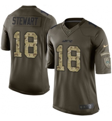 Men's Nike New York Jets #18 ArDarius Stewart Elite Green Salute to Service NFL Jersey