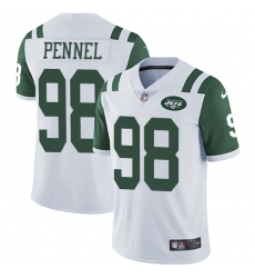 Youth Nike New York Jets #98 Mike Pennel White Vapor Untouchable Limited Player NFL Jersey