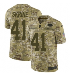 Youth Nike New York Jets #41 Buster Skrine Limited Camo 2018 Salute to Service NFL Jersey