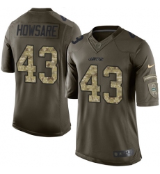 Youth Nike New York Jets #43 Julian Howsare Elite Green Salute to Service NFL Jersey