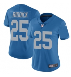 Women's Nike Detroit Lions #25 Theo Riddick Limited Blue Alternate Vapor Untouchable NFL Jersey