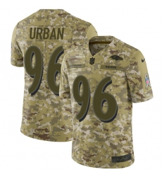 Youth Nike Baltimore Ravens #96 Brent Urban Limited Camo 2018 Salute to Service NFL Jersey