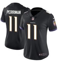 Women's Nike Baltimore Ravens #11 Breshad Perriman Black Alternate Vapor Untouchable Limited Player NFL Jersey