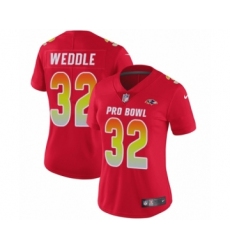 Women's Nike Baltimore Ravens #32 Eric Weddle Limited Red AFC 2019 Pro Bowl NFL Jersey