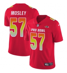Youth Nike Baltimore Ravens #57 C.J. Mosley Limited Red 2018 Pro Bowl NFL Jersey