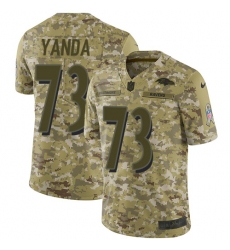 Youth Nike Baltimore Ravens #73 Marshal Yanda Limited Camo 2018 Salute to Service NFL Jersey