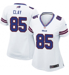 Women's Nike Buffalo Bills #85 Charles Clay Game White NFL Jersey