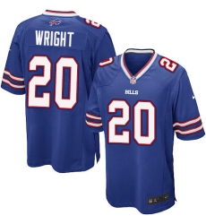 Men's Nike Buffalo Bills #20 Shareece Wright Game Royal Blue Team Color NFL Jersey