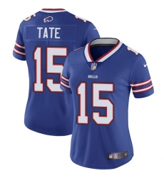 Women's Nike Buffalo Bills #15 Brandon Tate Royal Blue Team Color Vapor Untouchable Limited Player NFL Jersey