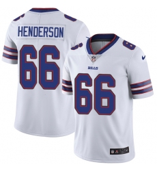 Men's Nike Buffalo Bills #66 Seantrel Henderson White Vapor Untouchable Limited Player NFL Jersey