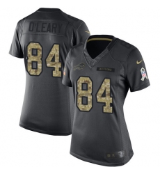 Women's Nike Buffalo Bills #84 Nick O'Leary Limited Black 2016 Salute to Service NFL Jersey