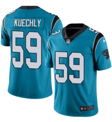 Men's Nike Carolina Panthers #59 Luke Kuechly Blue Alternate Vapor Untouchable Limited Player NFL Jersey