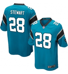 Men's Nike Carolina Panthers #28 Jonathan Stewart Game Blue Alternate NFL Jersey