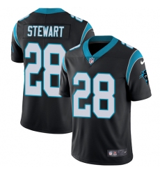 Youth Nike Carolina Panthers #28 Jonathan Stewart Black Team Color Vapor Untouchable Limited Player NFL Jersey