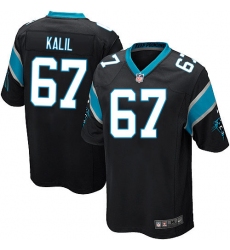 Men's Nike Carolina Panthers #67 Ryan Kalil Game Black Team Color NFL Jersey